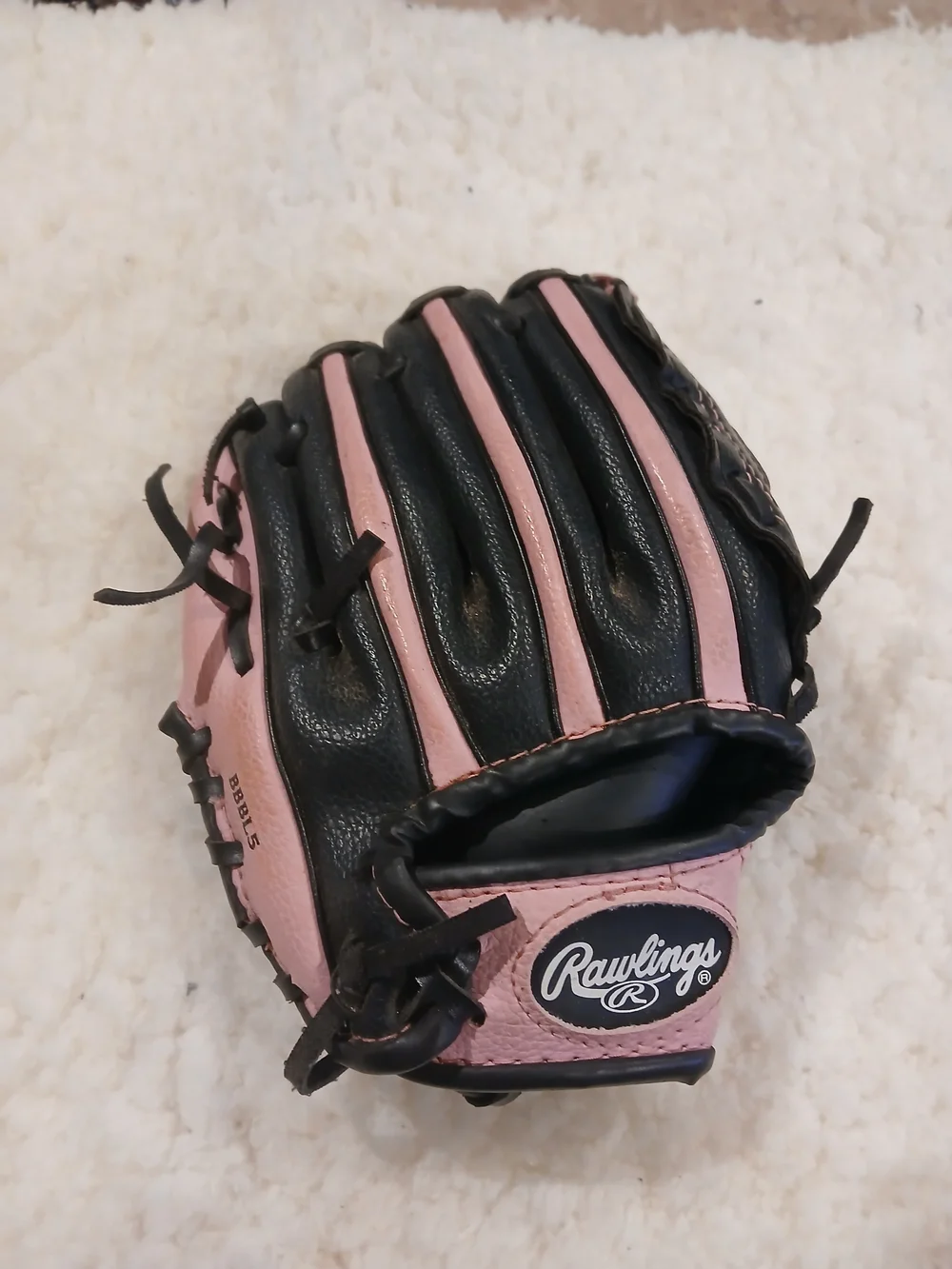 Rawlings Kids Pink and Black Baseball Glove